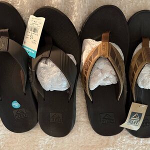 Reef Men's Flip Flops in Black and Brown